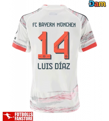 Bayern Munich Luis Diaz #14 Bortatröja Dam 2025-26 Kortärmad